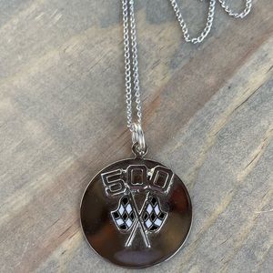 Vintage Silver Indy 500 Necklace